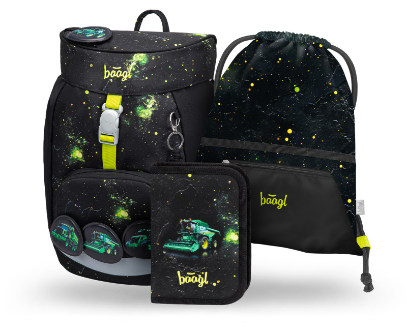 BAAGL SET 3 Airy Traktor: batoh, penál, sáček GRS Presco Group