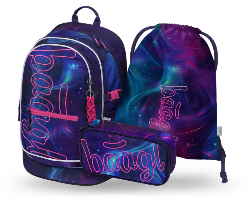 BAAGL SET 3 Core Nova: batoh, penál, sáček GRS Presco Group