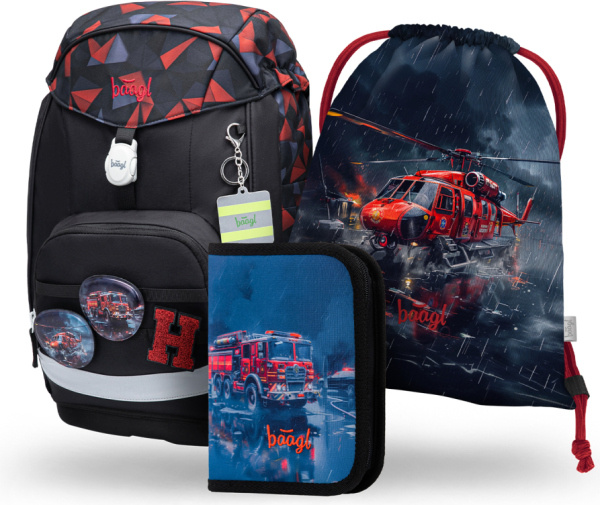 BAAGL SET 3 Airy Plus Záchranáři: batoh, penál, sáček   Presco Group