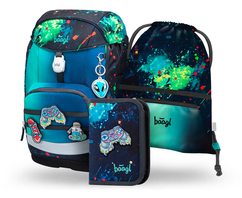 BAAGL SET 3 Airy Plus Chill: batoh, penál, sáček   Presco Group