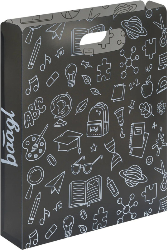 BAAGL Plastové desky na školní sešity School šedé Presco Group