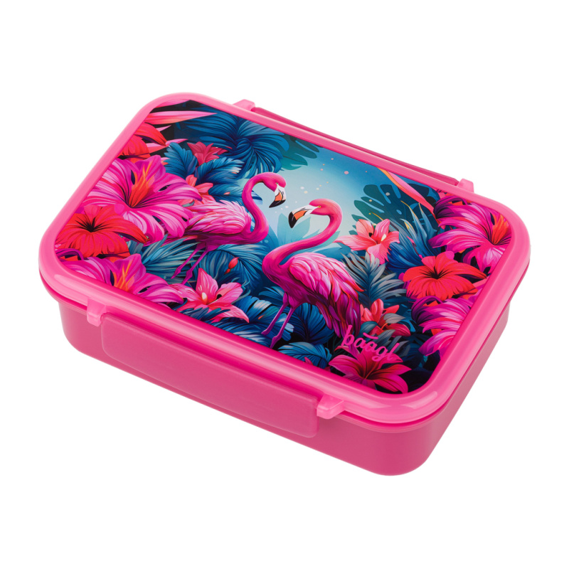 BAAGL Box na svačinu s přihrádkami Flamingo Presco Group
