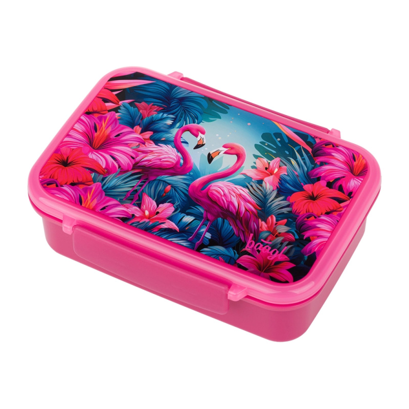 BAAGL Box na svačinu s přihrádkami Flamingo Presco Group