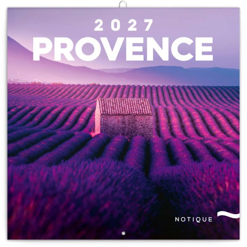 Notique nástěnný poznámkový kalendář Provence 2027 30 × 30 cm