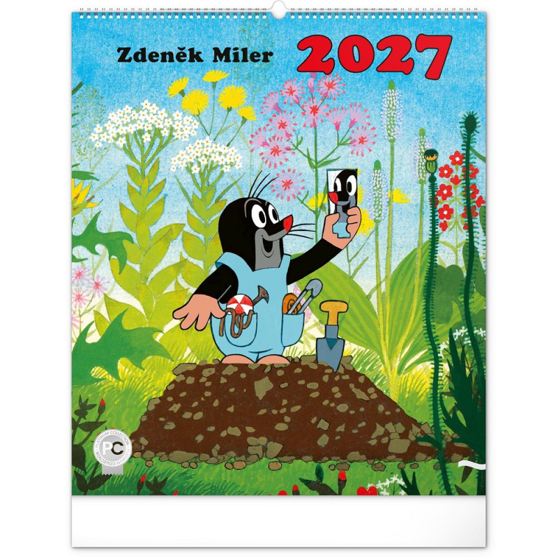 Nástěnný kalendář KRTEČEK 2027, 48 × 56 cm