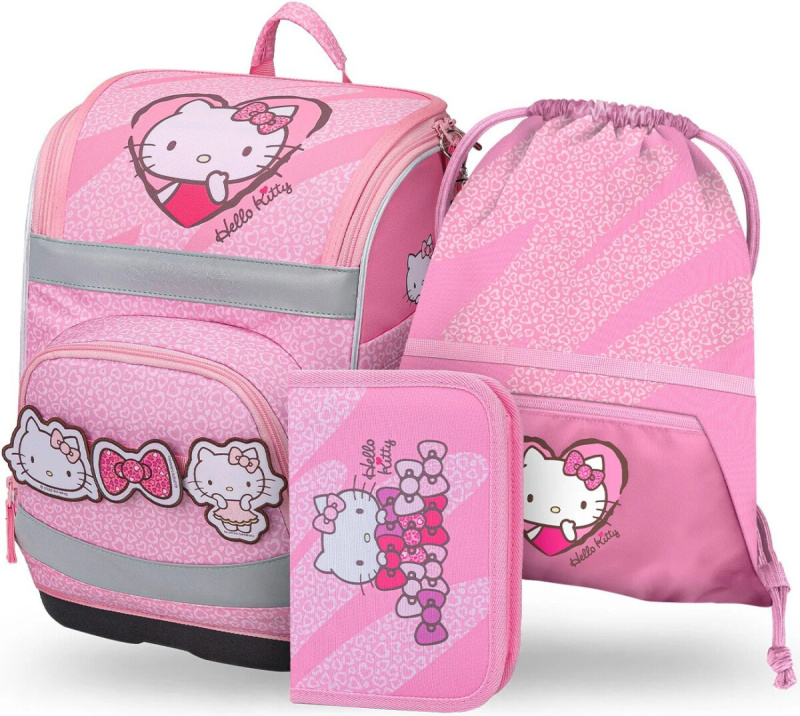 BAAGL SET 3 Zippy Plus Hello Kitty Sweet Leopard: aktovka, penál, sáček GRS Presco Group