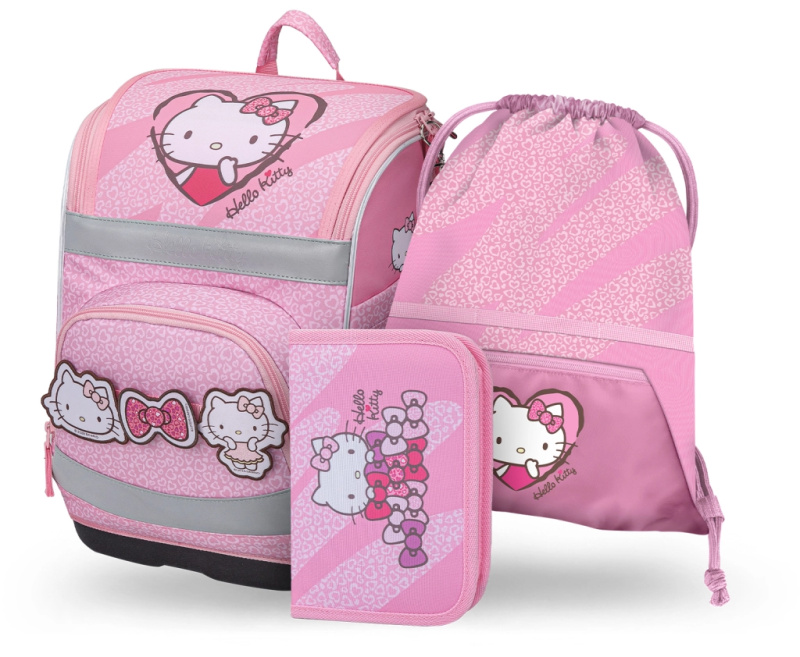BAAGL SET 3 Zippy Plus Hello Kitty Sweet Leopard: aktovka, penál, sáček GRS Presco Group