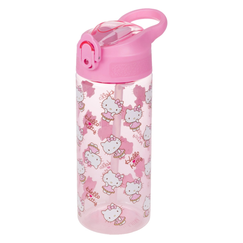 BAAGL Tritanová láhev na pití s brčkem Hello Kitty Sweet Leopard, 500 ml Presco Group