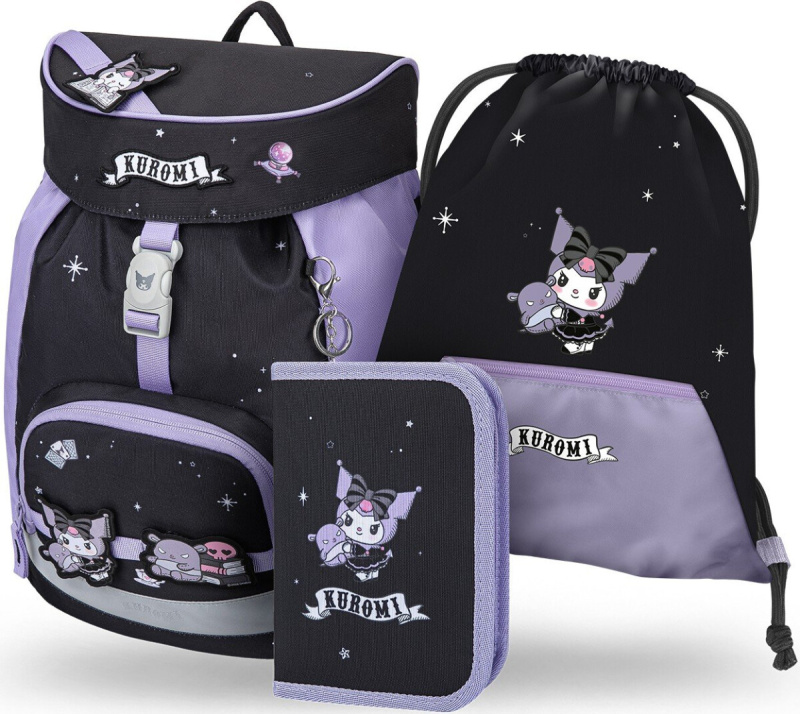 BAAGL SET 3 Airy Kuromi Fortune Dream: batoh, penál, sáček GRS Presco Group