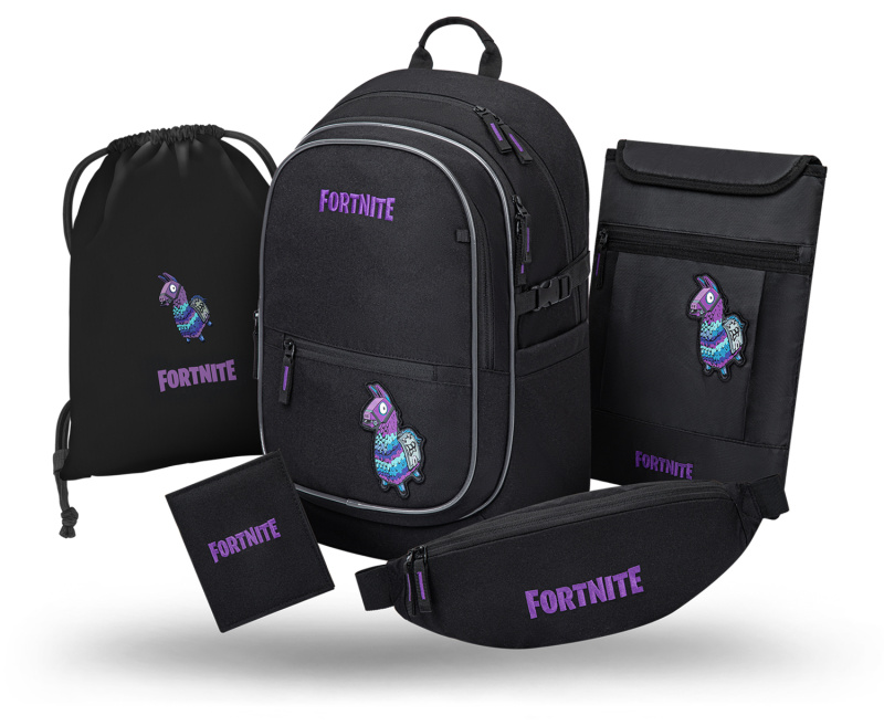Baagl Školní set Core Fortnite Llama II