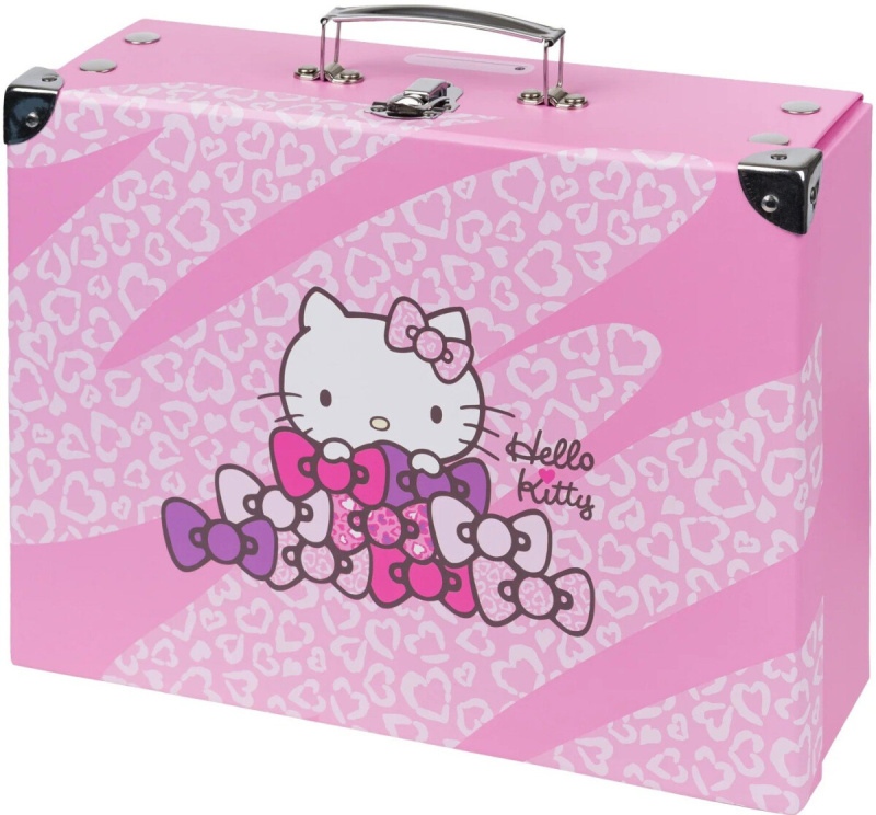 BAAGL Skládací školní kufřík Hello Kitty Sweet Leopard s kováním Presco Group