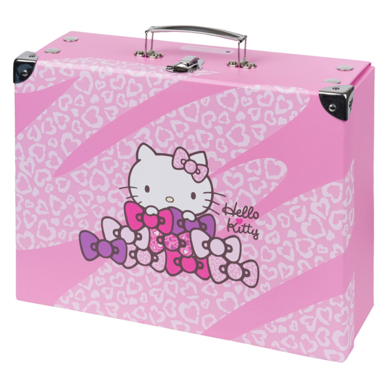 BAAGL Skládací školní kufřík Hello Kitty Sweet Leopard s kováním Presco Group