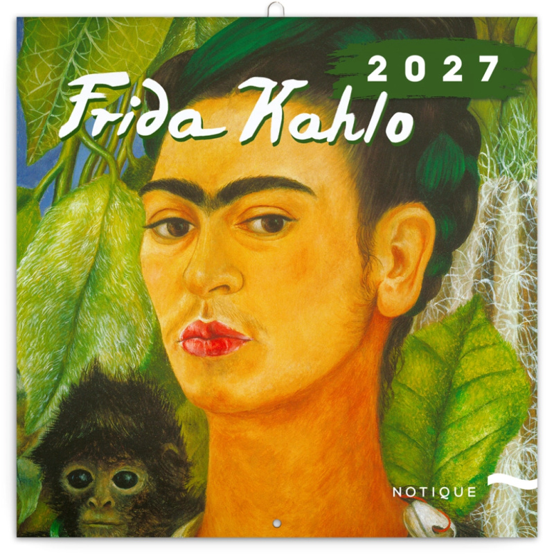 Notique poznámkový kalendář Frida Kahlo 2027 30 × 30 cm