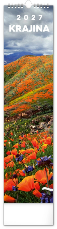 Notique nástěnný kalendář Krajina 2027 12 × 48 cm