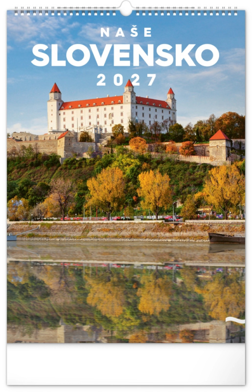 Notique nástěnný kalendář Naše Slovensko 2027 (33 × 46 cm)