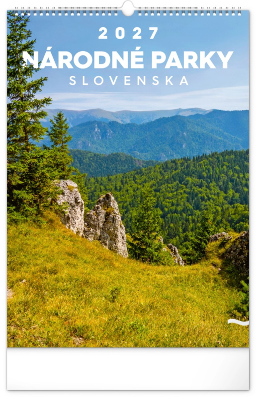 NOTIQUE Nástenný kalendár Národné parky Slovenska 2027, 33 x 46 cm Presco Group