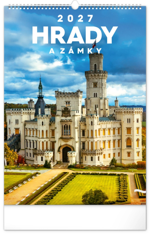 Notique nástěnný kalendář Hrady a zámky 2027 33 × 46 cm