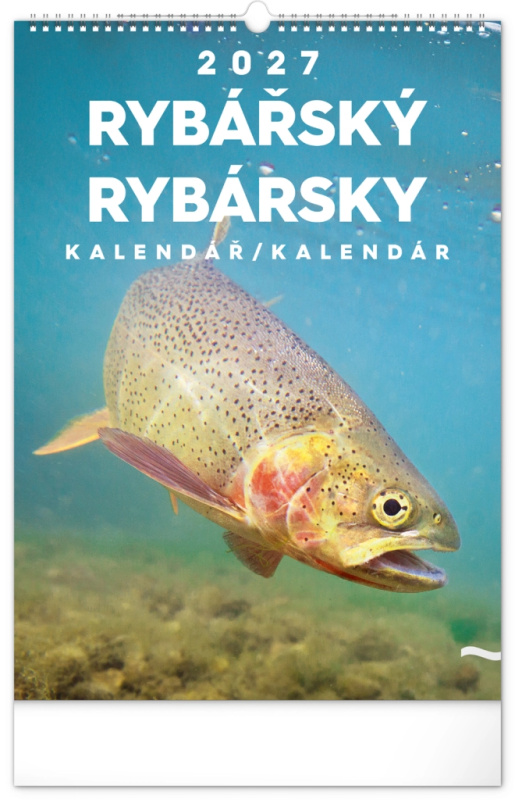 Notique nástěnný kalendář rybářský 2027 (cz/sk) 33 × 46 cm