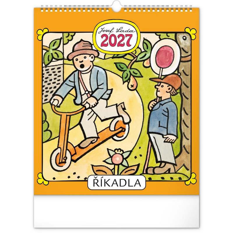 Notique nástěnný kalendář Josef Lada – říkadla 2027, 30 × 34 cm