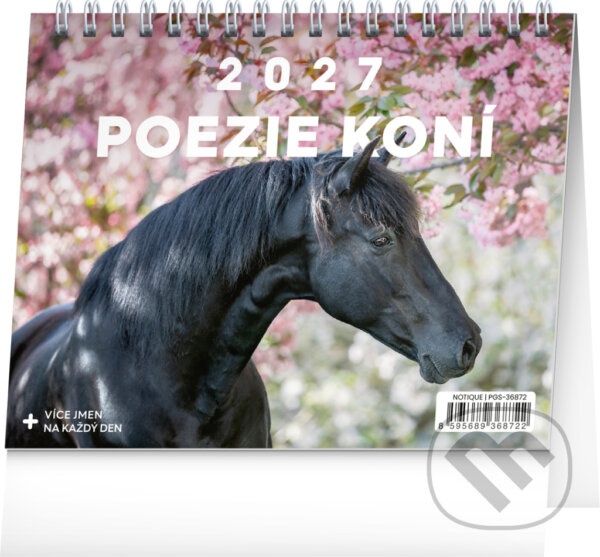 NOTIQUE Stolní kalendář Poezie koní 2027 (řádky) - Christiane Slawik (ilustrátor),NOTIQUE Stolní kalendář Poezie koní 2027 (řádky) - Christiane Slawik