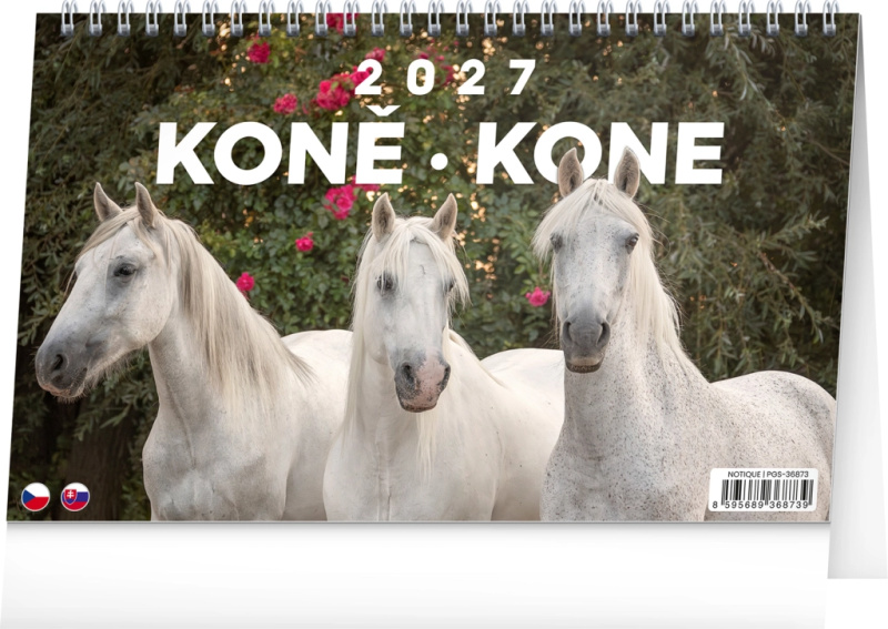 Notique stolní kalendář Koně 2027 (CZ/SK)