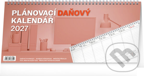 NOTIQUE Stolní Plánovací daňový kalendář 2027 (sloupce),NOTIQUE Stolní Plánovací daňový kalendář 2027 (sloupce)