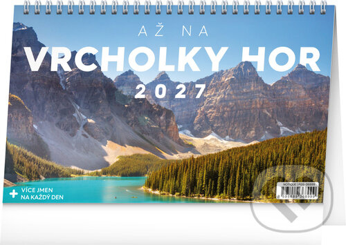 Notique stolní kalendář Až na vrcholky hor 2027