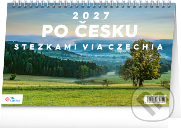 NOTIQUE Stolní kalendář Po Česku stezkami Via Czechia 2027