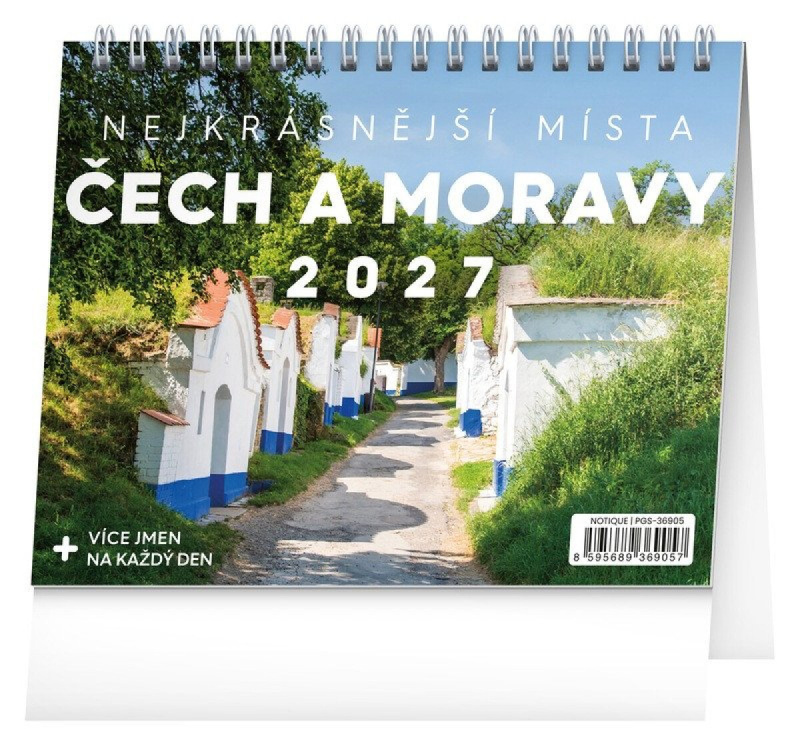 NOTIQUE Stolní kalendář Nejkrásnější místa Čech a Moravy 2027
