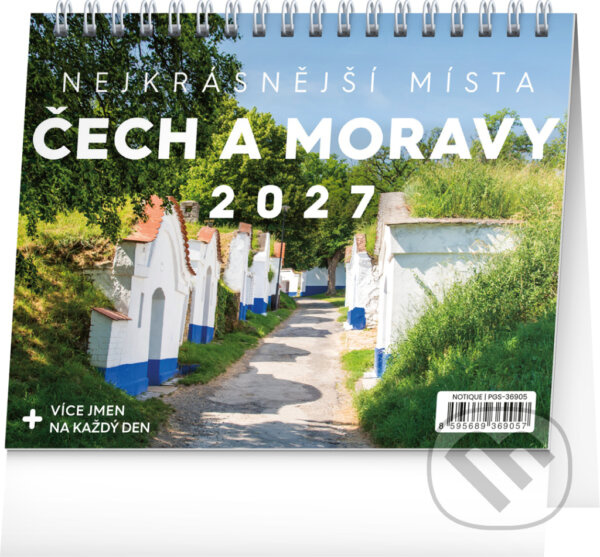 NOTIQUE Stolní kalendář Nejkrásnější místa Čech a Moravy 2027