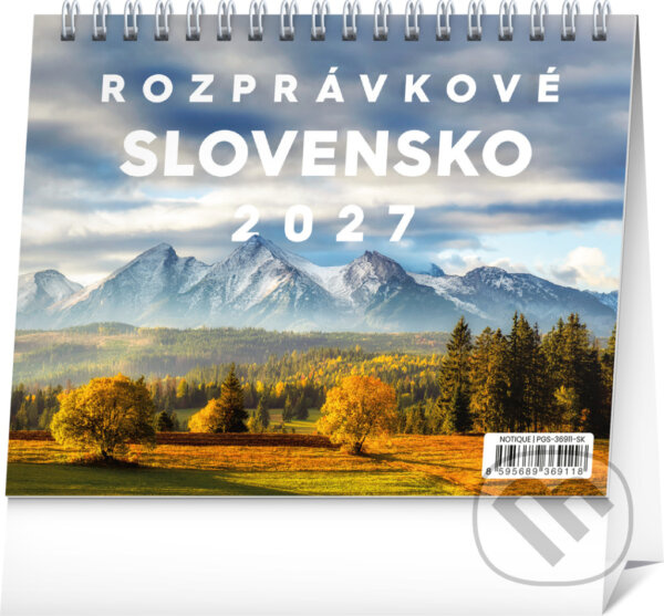 NOTIQUE Stolový kalendár Rozprávkové Slovensko 2027,NOTIQUE Stolový kalendár Rozprávkové Slovensko 2027