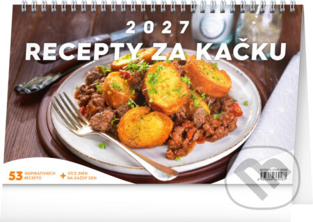 NOTIQUE Stolový kalendár Lacné recepty CZ 2027, 23,1 x 14,5 cm