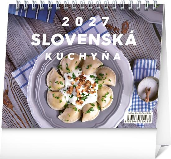 NOTIQUE Stolový kalendár Slovenská kuchyňa 2027 (riadkový)