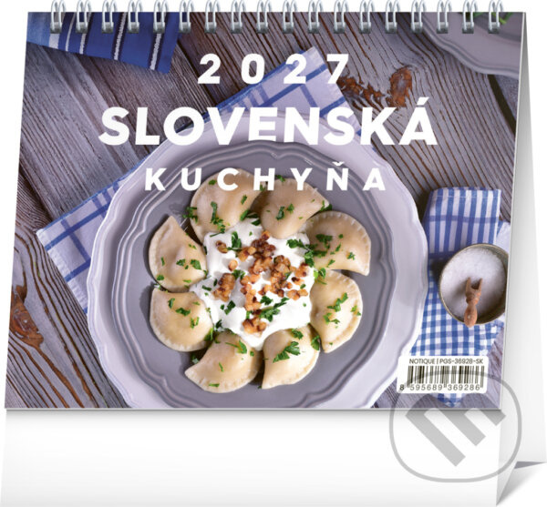 NOTIQUE Stolový kalendár Slovenská kuchyňa 2027 (riadkový)