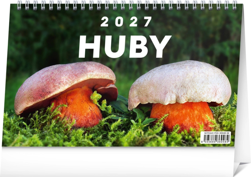 Notique stolní kalendář Huby 2027 (23,1 × 14,5 cm)