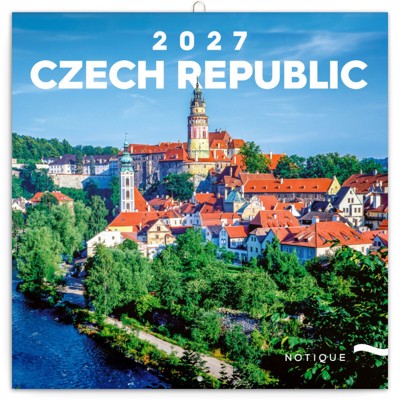 Poznámkový kalendář Česká republika 2027, 20 × 20 cm