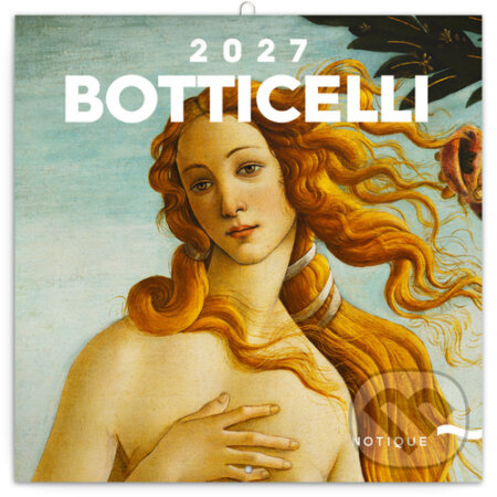 Poznámkový kalendář Sandro Botticelli 2027, 30 × 30 cm