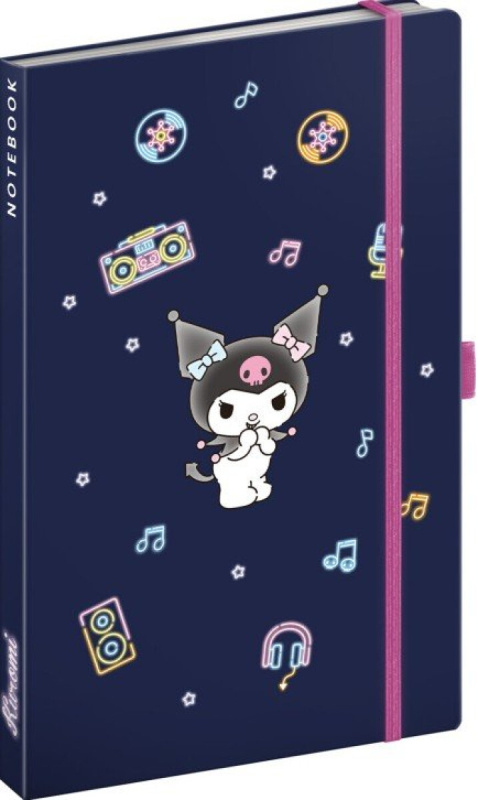 NOTIQUE Notes Kuromi (linajkovaný),NOTIQUE Notes Kuromi (linajkovaný)