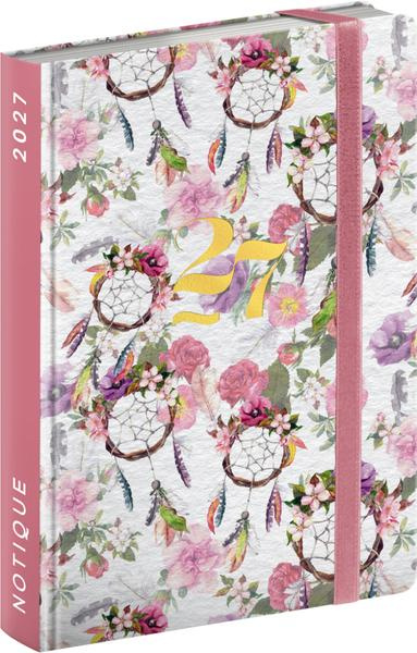 Notique týdenní diář do kabelky lapač snů 2027 (9,8 × 14,5 cm)