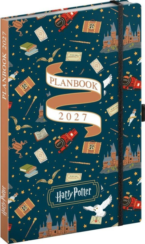 NOTIQUE Planbook diár/notes Harry Potter – Rokfortský expres 2027,NOTIQUE Planbook diár/notes Harry Potter – Rokfortský expres 2027