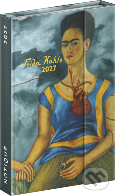NOTIQUE Týždenný magnetický diár Frida Kahlo 2027 (stĺpcový, magnetické zatváranie),NOTIQUE Týždenný magnetický diár Frida Kahlo 2027 (stĺpcový, magne