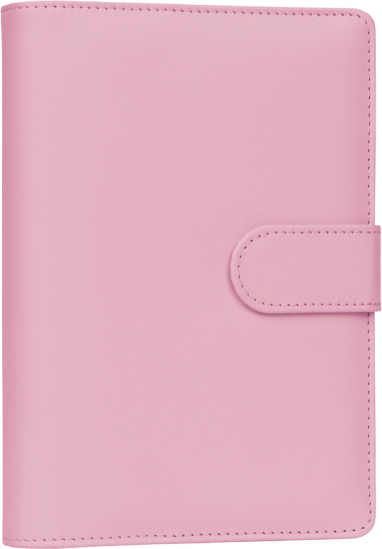 Notique týdenní kroužkový diář 2027 vyměnitelný – blush pink, 12,5 × 19 cm
