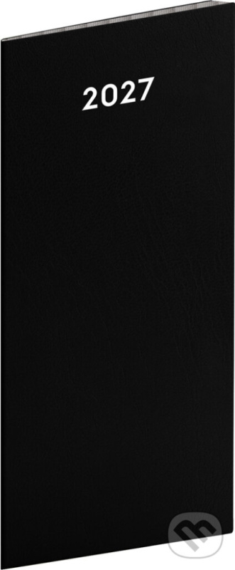 Notique kapesní diář černý 2027 (8 × 18 cm)