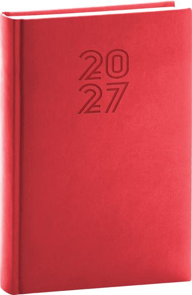 Presco Aprint 2027 - denní diář A5 - červený