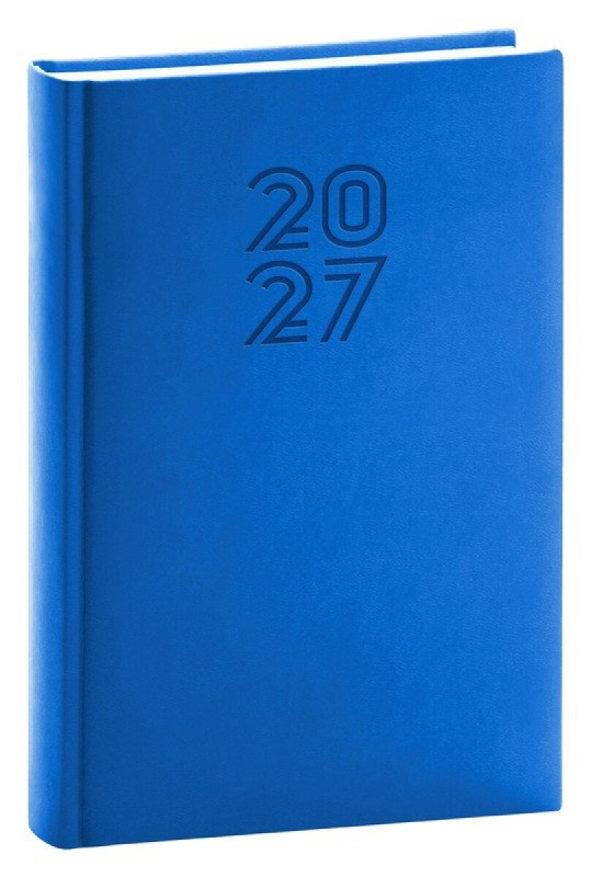 Presco Aprint 2027 - denní diář A5 - modrý