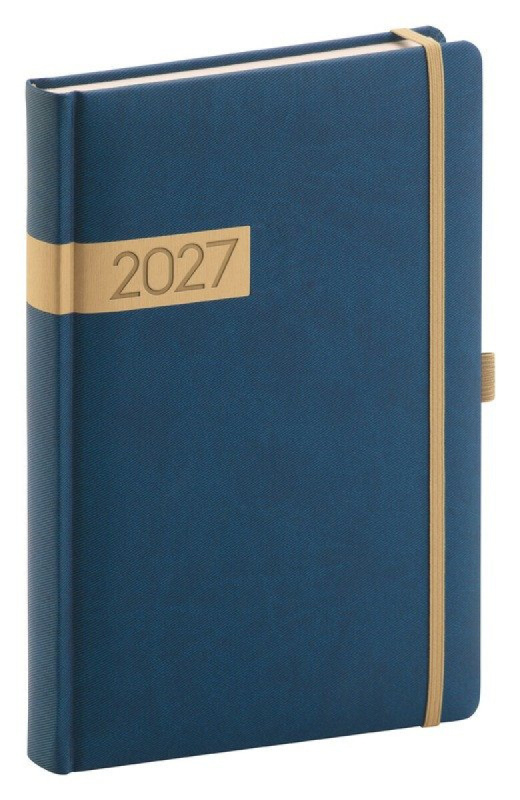 Presco Twill 2027 - denní diář A5 - modrý
