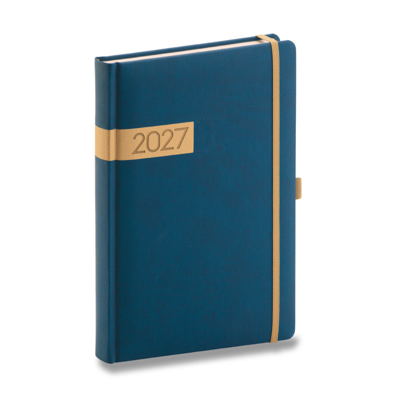 Presco Twill 2027 - denní diář A5 - modrý