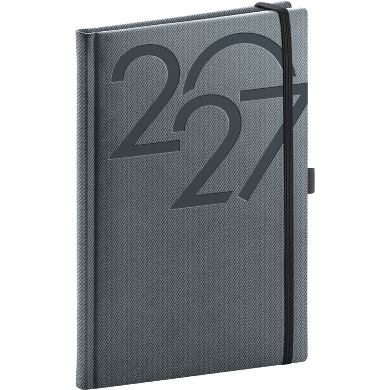 Notique týdenní diář Ajax 2027 černý 15 × 21 cm