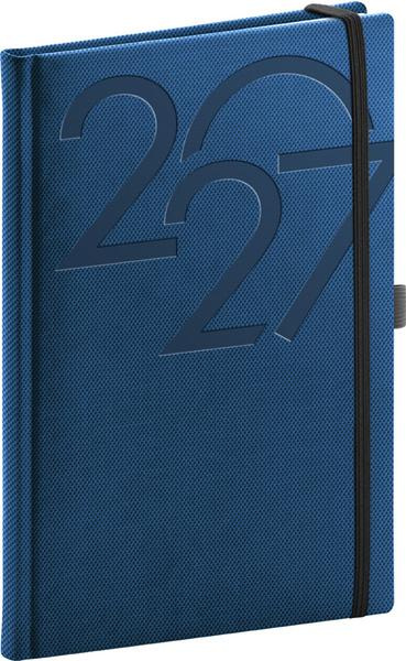 Notique týdenní diář Ajax 2027, modrý, 15 × 21 cm