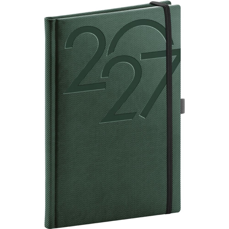 Notique Ajax týdenní diář 2027 zelený 15 × 21 cm